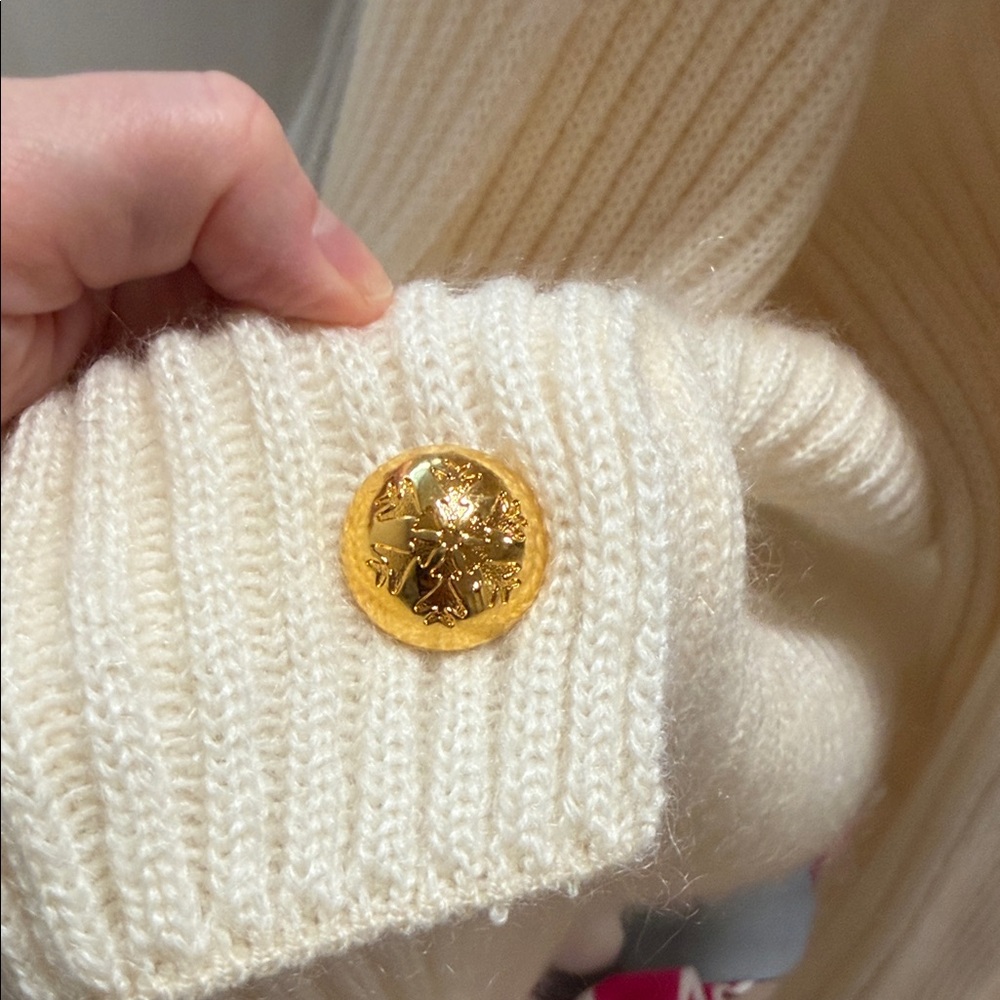 Escada Cream Ribbed Cardigan - Picture 12 of 12